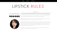 Desktop Screenshot of lipstickrules.com