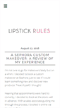 Mobile Screenshot of lipstickrules.com